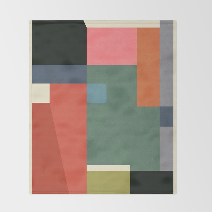 Geometric Shapes 28 Throw Blanket Gallery Image 2