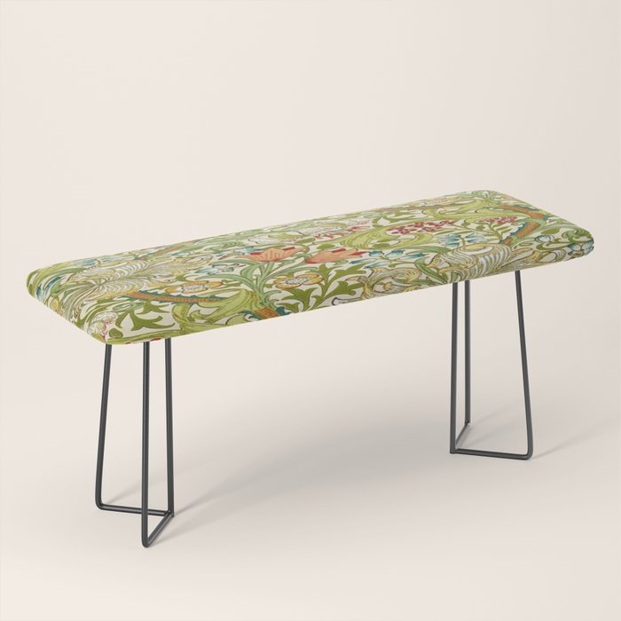 William Morris honeysucklea Bench Gallery Image 1