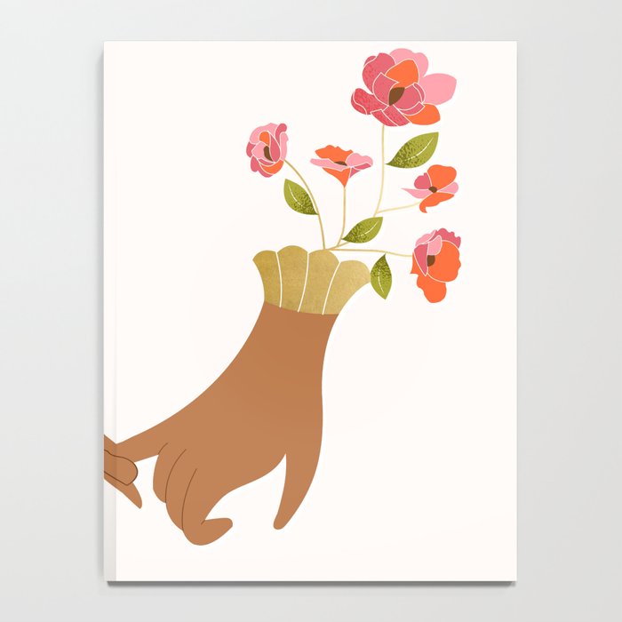 Pinky Promise | Valentine's Day Love Friendship | Floral Botanical Join Hands Forever  Notebook Gallery Image 4