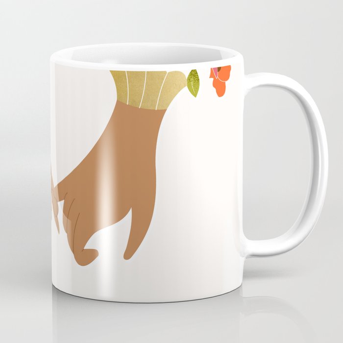 Pinky Promise | Valentine's Day Love Friendship | Floral Botanical Join Hands Forever  Coffee Mug Gallery Image 1
