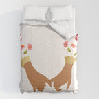 Pinky Promise | Valentine's Day Love Friendship | Floral Botanical Join Hands Forever  Comforter Gallery Image 6