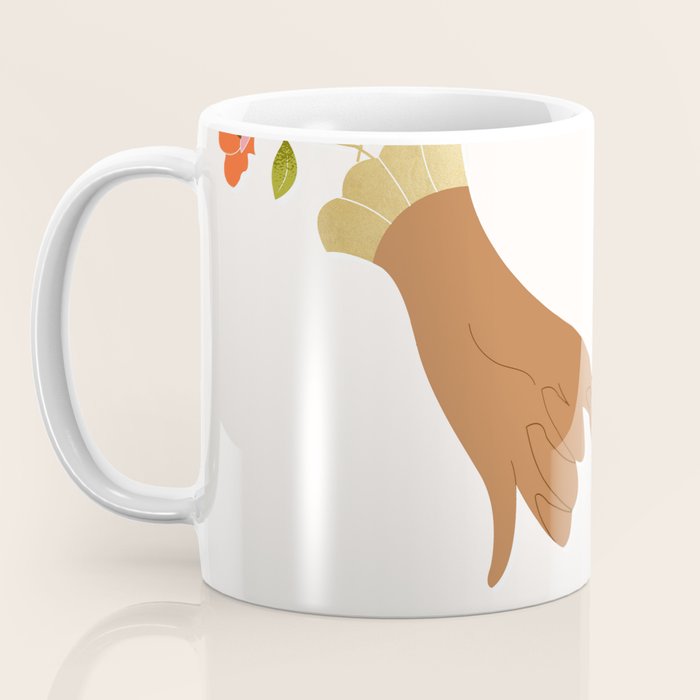 Pinky Promise | Valentine's Day Love Friendship | Floral Botanical Join Hands Forever  Coffee Mug Gallery Image 3