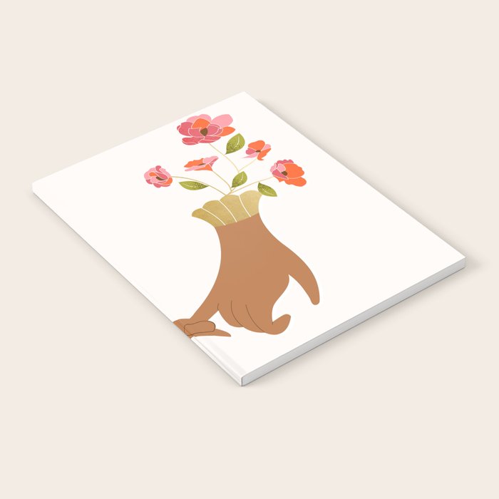 Pinky Promise | Valentine's Day Love Friendship | Floral Botanical Join Hands Forever  Notebook