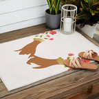 Pinky Promise | Valentine's Day Love Friendship | Floral Botanical Join Hands Forever  Outdoor Rug Gallery Image 2
