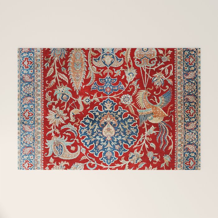 Turkey Hereke. Vintage Patterns Welcome Mat