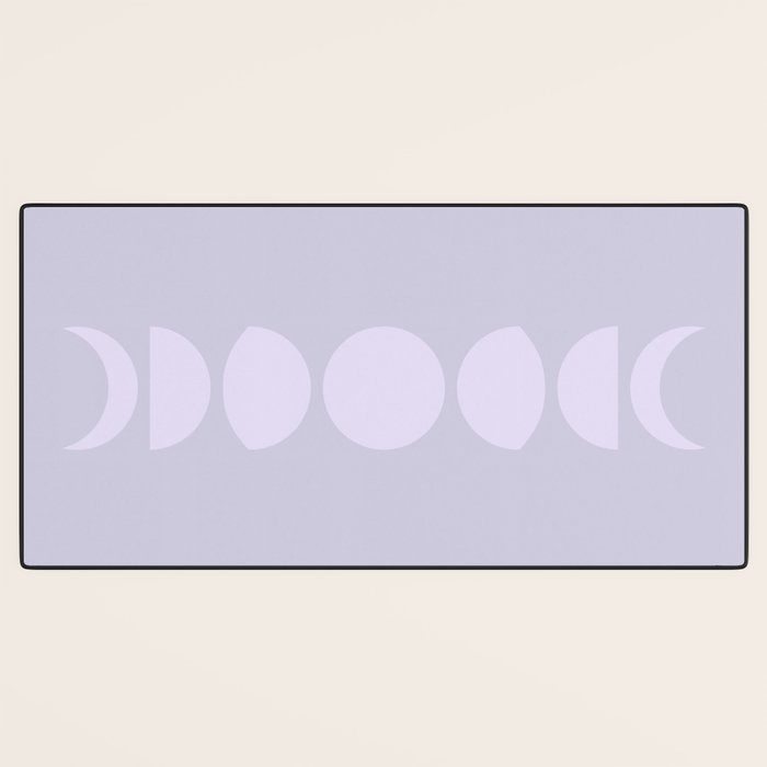 Minimal Moon Phases II Desk Mat Gallery Image 3
