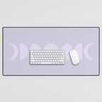 Minimal Moon Phases II Desk Mat Gallery Image 1