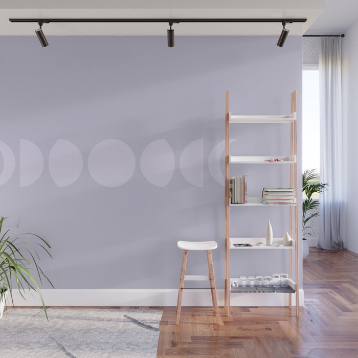 Minimal Moon Phases II Wall Mural Gallery Image 1
