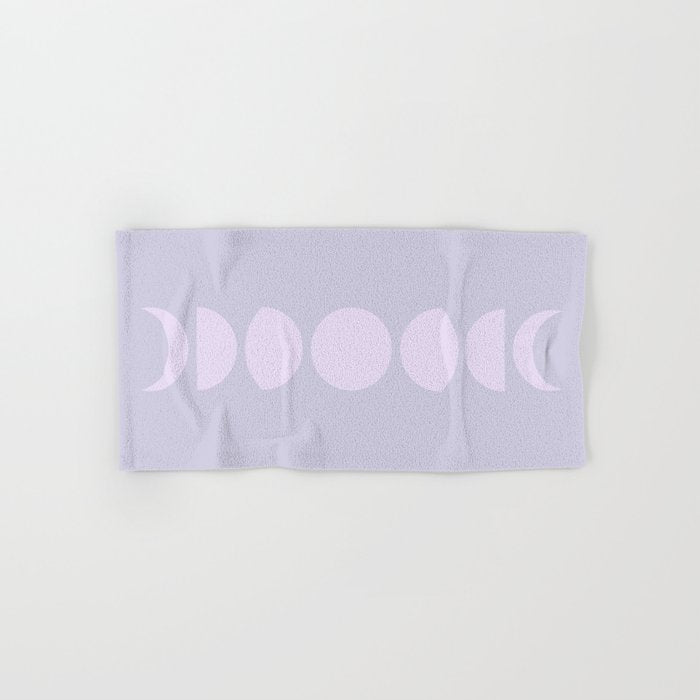 Minimal Moon Phases II Bath Towel Gallery Image 1