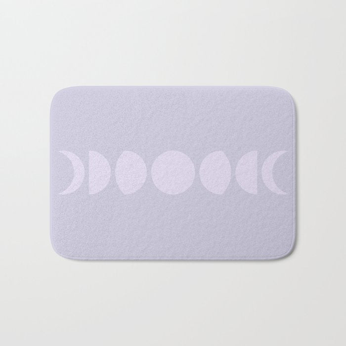 Minimal Moon Phases II Bath Mat Gallery Image 1