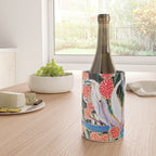 Lions and Tigers Dark Floral Still Life Painting Wine Chiller Gallery Image 4