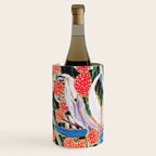 Lions and Tigers Dark Floral Still Life Painting Wine Chiller Gallery Image 1