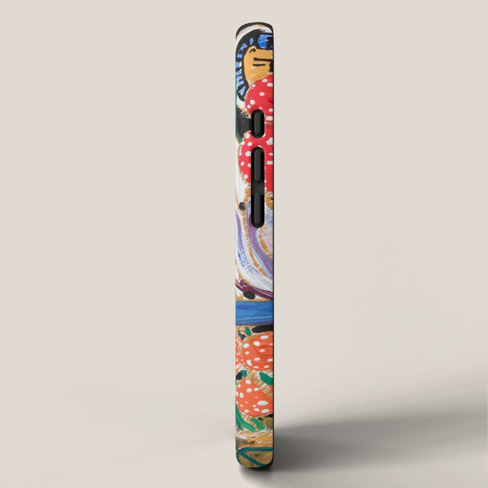 Lions and Tigers Dark Floral Still Life Painting iPhone Case Gallery Image 2