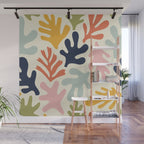 Henri Matisse Colorful Tropical Cut Outs Pattern  Wall Mural Gallery Image 1