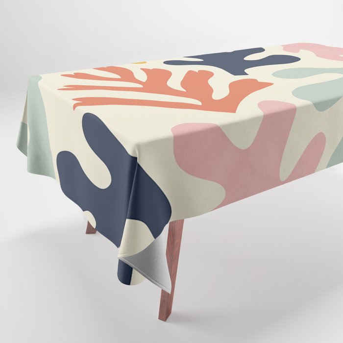 Henri Matisse Colorful Tropical Cut Outs Pattern  Tablecloth Gallery Image 1