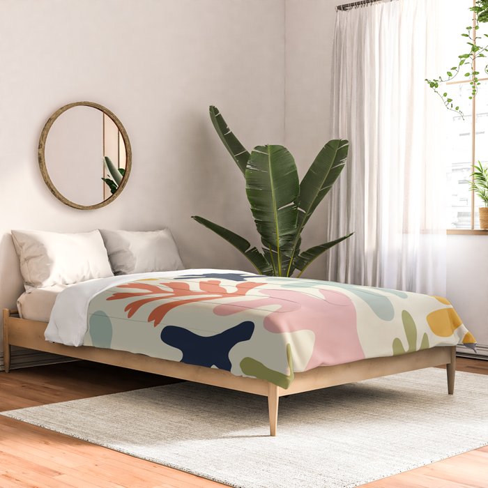 Henri Matisse Colorful Tropical Cut Outs Pattern  Comforter Gallery Image 2