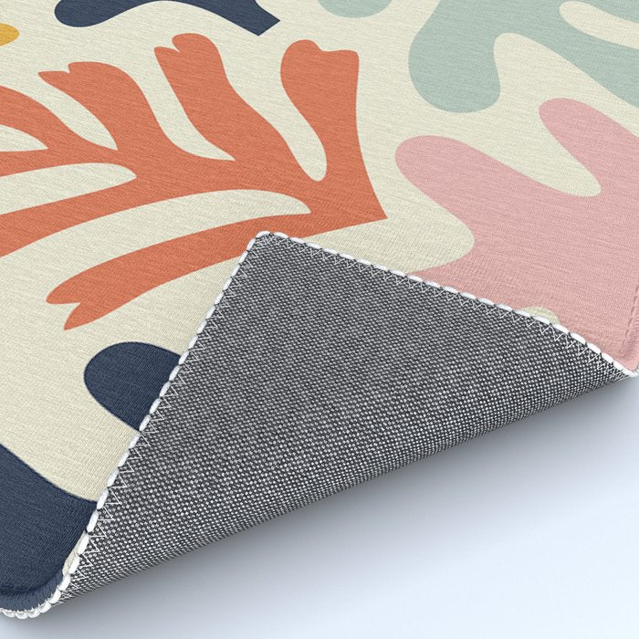 Henri Matisse Colorful Tropical Cut Outs Pattern  Rug Gallery Image 4