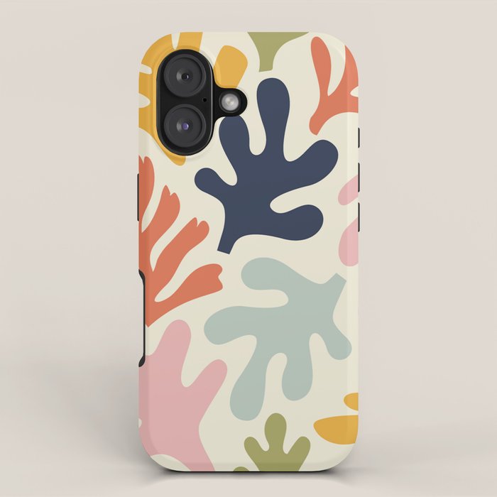 Henri Matisse Colorful Tropical Cut Outs Pattern  iPhone Case Gallery Image 1