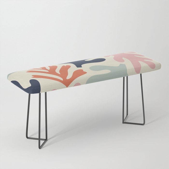 Henri Matisse Colorful Tropical Cut Outs Pattern  Bench Gallery Image 1