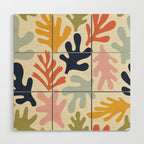 Henri Matisse Colorful Tropical Cut Outs Pattern  Wood Wall Art Gallery Image 1
