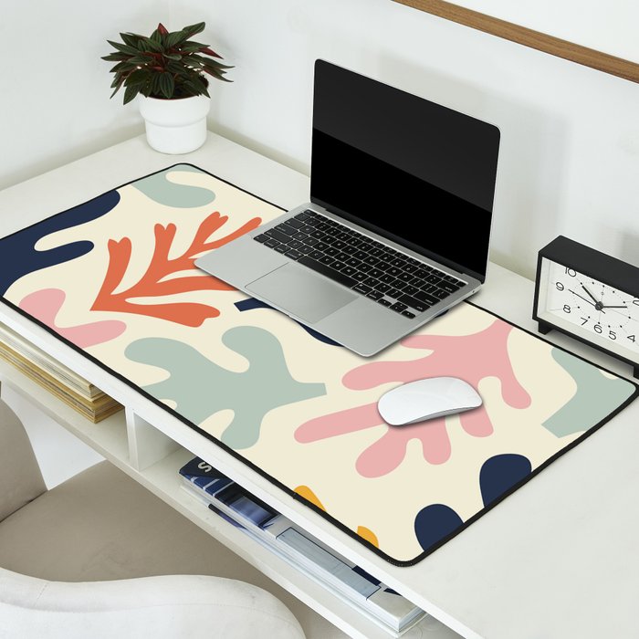 Henri Matisse Colorful Tropical Cut Outs Pattern  Desk Mat Gallery Image 2