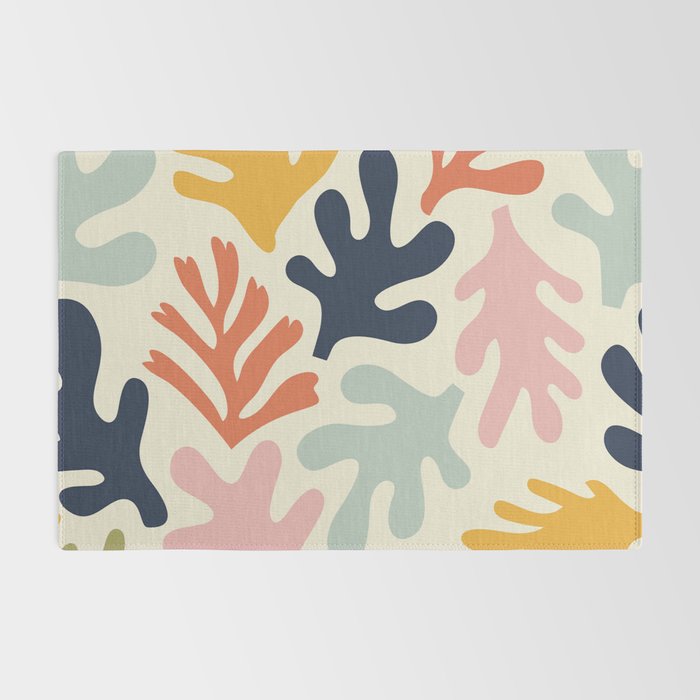 Henri Matisse Colorful Tropical Cut Outs Pattern  Rug Gallery Image 2