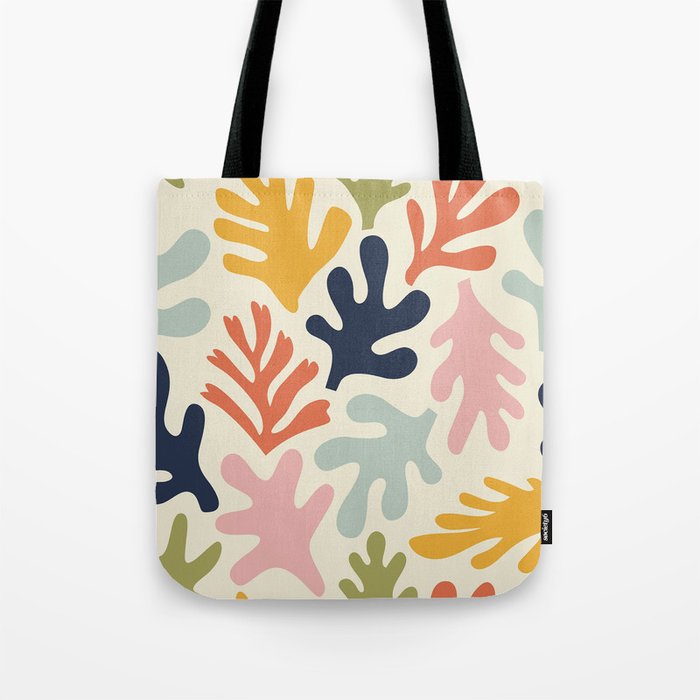 Henri Matisse Colorful Tropical Cut Outs Pattern  Tote Bag Gallery Image 1