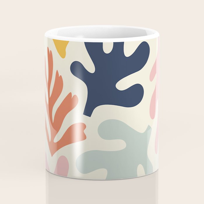 Henri Matisse Colorful Tropical Cut Outs Pattern  Coffee Mug Gallery Image 4