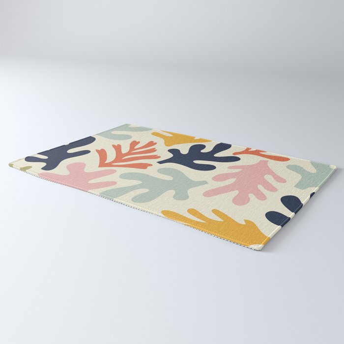 Henri Matisse Colorful Tropical Cut Outs Pattern  Rug Gallery Image 3