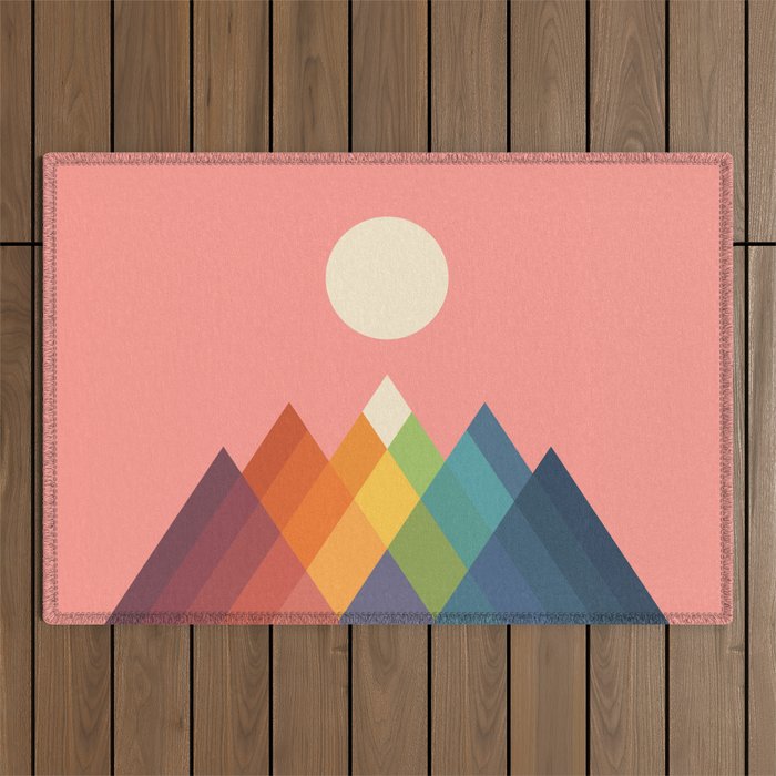 Rainbow Peak Outdoor Rug Gallery Image 1