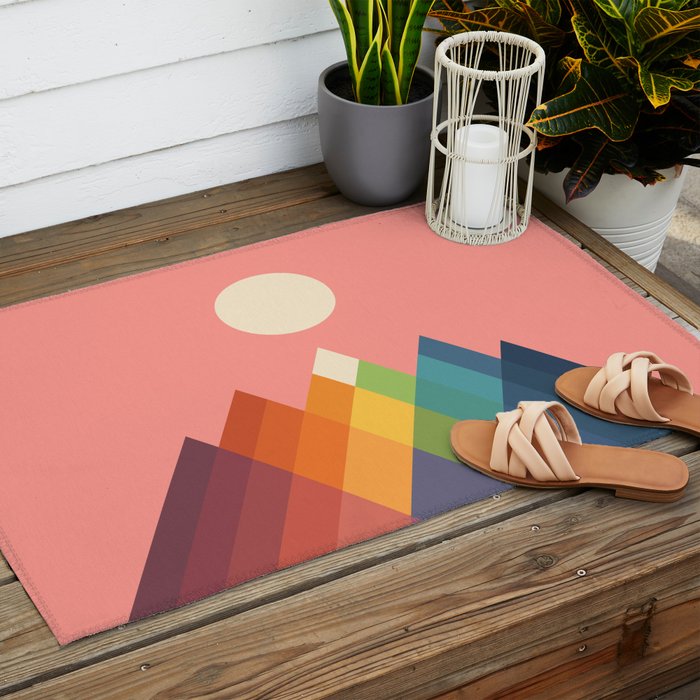 Rainbow Peak Outdoor Rug Gallery Image 2