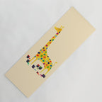 Paint by number giraffe Yoga Mat Gallery Image 1