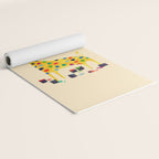 Paint by number giraffe Yoga Mat Gallery Image 2