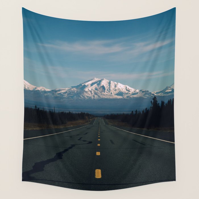 Road to Mount Drum Wall Tapestry Gallery Image 4