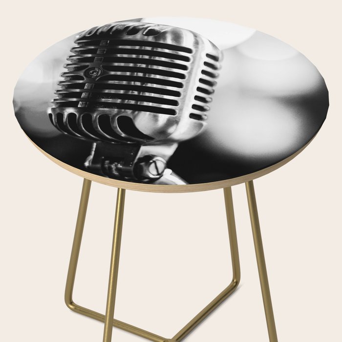 microphone music aesthetic close up elegant mood art photography  Side Table Gallery Image 2