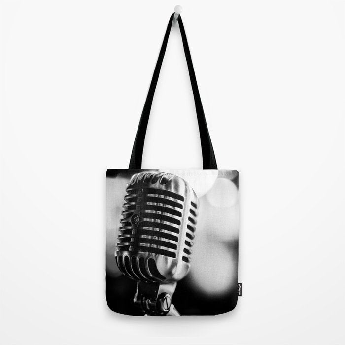 microphone music aesthetic close up elegant mood art photography  Tote Bag Gallery Image 2