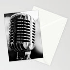 microphone music aesthetic close up elegant mood art photography  Stationery Card Gallery Image 2