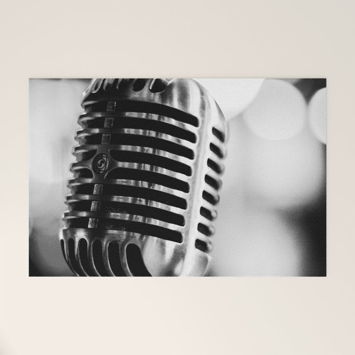 microphone music aesthetic close up elegant mood art photography  Welcome Mat Gallery Image 1