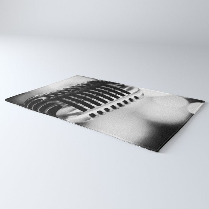 microphone music aesthetic close up elegant mood art photography  Rug Gallery Image 3
