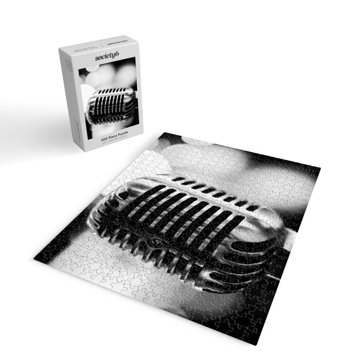 microphone music aesthetic close up elegant mood art photography  Jigsaw Puzzle Gallery Image 2