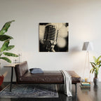 microphone music aesthetic close up elegant mood art photography  Wood Wall Art Gallery Image 2