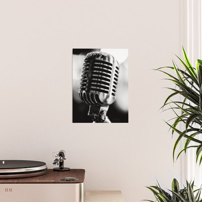 microphone music aesthetic close up elegant mood art photography  Poster Gallery Image 2