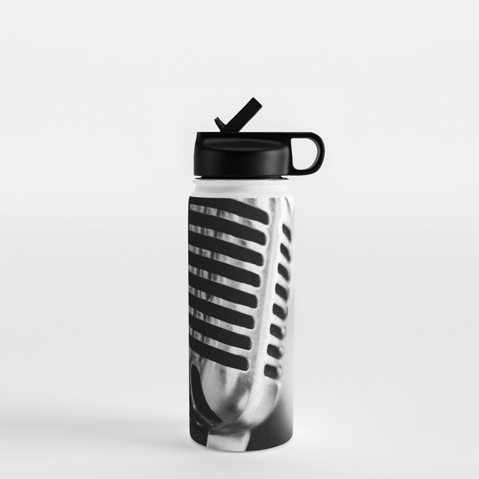 microphone music aesthetic close up elegant mood art photography  Water Bottle Gallery Image 1
