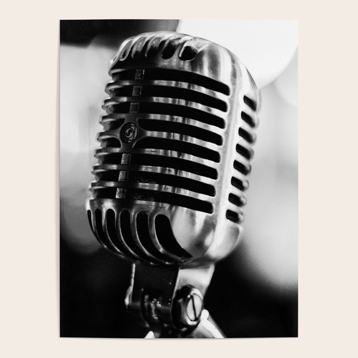 microphone music aesthetic close up elegant mood art photography  Poster Gallery Image 4