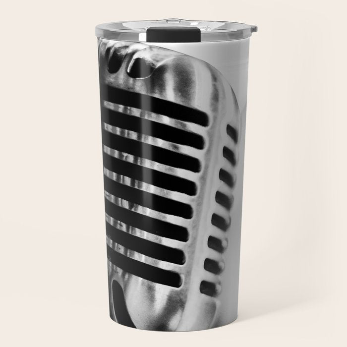microphone music aesthetic close up elegant mood art photography  Travel Mug Gallery Image 1