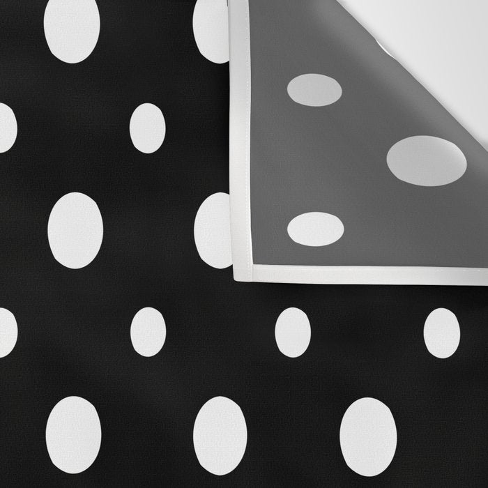 Polka-dot Black And White Wall Tapestry Gallery Image 3