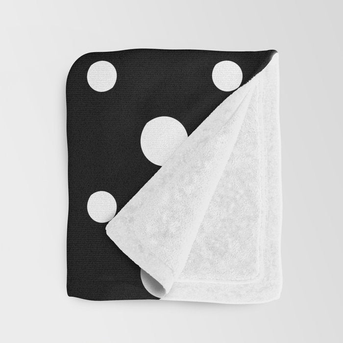 Polka-dot Black And White Throw Blanket Gallery Image 3