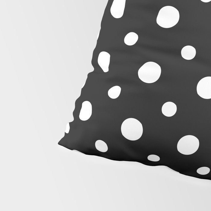 Polka-dot Black And White Pillow Sham Gallery Image 4