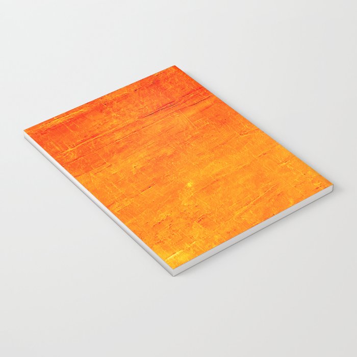 Orange Sunset Textured Acrylic Painting Notebook Gallery Image 3