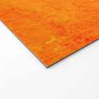 Orange Sunset Textured Acrylic Painting Welcome Mat Gallery Image 2